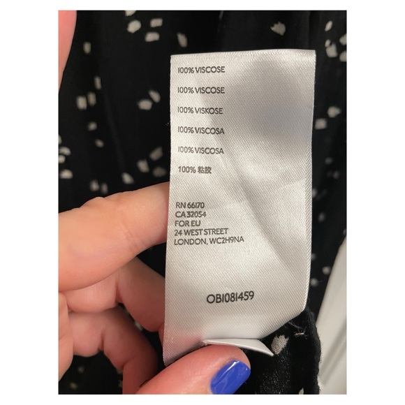 DONATING 2/11 Maeve by Anthropologie Black and White Polka Dot Blouse - Picture 7 of 9